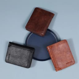 1Pcs Durable PU Leather Men Wallet Vintage RFID Blocking Trifold Wallet Multi-functional Thin ID Credit Card Holder
