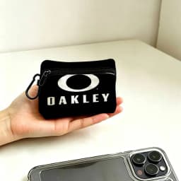 O-Oakleys logo Oxford Cloth Zipper Wallet Multifunctional Hanging Coin Bag For Credit Cards Keys Coins Wireless Earbuds