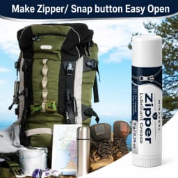 Zipper Lubricant Wax Stick, Marine Grease Lube for Boat Canvas, Vinyl Panels, Bags, Jackets, Wetsuit, Drysuit