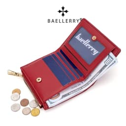 Baellerry Fashion Crocodile Pattern Women Wallet Multi Functional Card Bag Photo Folder Zero Wallet for Women's Birthday Gift