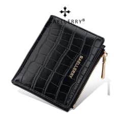 Baellerry Fashion Crocodile Pattern Women Wallet Multi Functional Card Bag Photo Folder Zero Wallet for Women's Birthday Gift