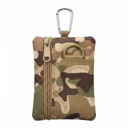 Waterproof Lightweight Oxford Mini Tactical Pouch Carabiner Molle Zipper Key Coin Card Bag Outdoor Hiking Men Travel Wallet