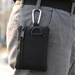 Waterproof Lightweight Oxford Mini Tactical Pouch Carabiner Molle Zipper Key Coin Card Bag Outdoor Hiking Men Travel Wallet