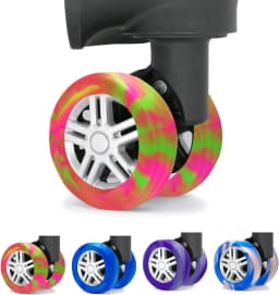 4-40pcs Luggage Wheel Covers Silicone Suitcase Wheel Covers Luggage Wheel Protector Heavy Duty Noise-Proof Accessories