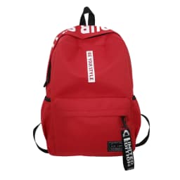 Fashionable Lightweight Student Backpack Customizable Logo Casual Dual-shoulder Bag Arc Shoulder Strap Polyester Lining Oxford