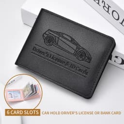 Driver's License Holder Pu Leather Cover Car Driver's License Protective Case Multi-Function Credit Card Bag