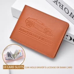 Driver's License Holder Pu Leather Cover Car Driver's License Protective Case Multi-Function Credit Card Bag