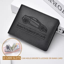 Driver's License Holder Pu Leather Cover Car Driver's License Protective Case Multi-Function Credit Card Bag