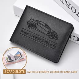 Driver's License Holder Pu Leather Cover Car Driver's License Protective Case Multi-Function Credit Card Bag