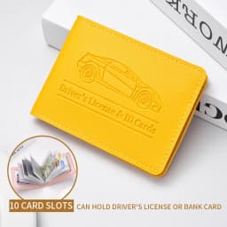 Driver's License Holder Pu Leather Cover Car Driver's License Protective Case Multi-Function Credit Card Bag