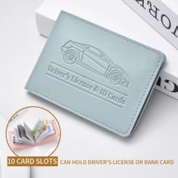 Driver's License Holder Pu Leather Cover Car Driver's License Protective Case Multi-Function Credit Card Bag