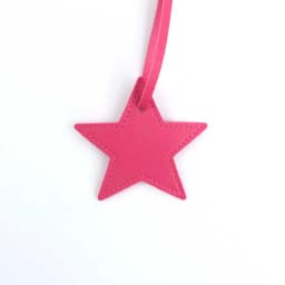 Customized Name Information: PU Leather Creative Five-Pointed Star Bag Decoration Pendant, Key Pendant, Bag Accessories