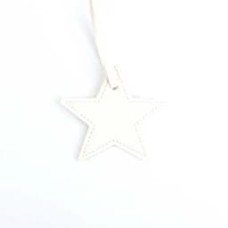Customized Name Information: PU Leather Creative Five-Pointed Star Bag Decoration Pendant, Key Pendant, Bag Accessories
