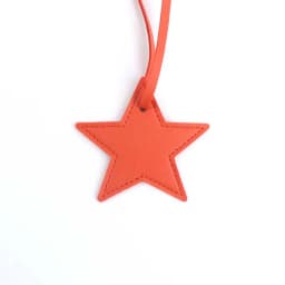 Customized Name Information: PU Leather Creative Five-Pointed Star Bag Decoration Pendant, Key Pendant, Bag Accessories