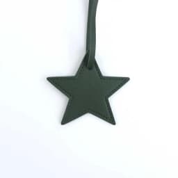 Customized Name Information: PU Leather Creative Five-Pointed Star Bag Decoration Pendant, Key Pendant, Bag Accessories