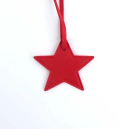 Customized Name Information: PU Leather Creative Five-Pointed Star Bag Decoration Pendant, Key Pendant, Bag Accessories