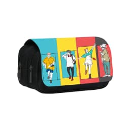 J-Jujutsu Kaisen Double-Layer Pencil Case 22cm/8.7inch School Pen Bag for Student Large Storage Students Pencil Box School Gift