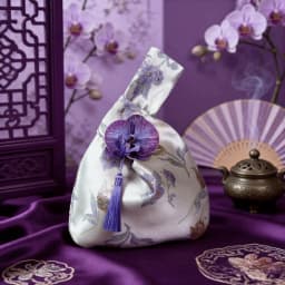 3Colors Tassel Wrist Bag Chinese Style Tassel Pendant Embroidery Hanfu Handbag Cheongsam Accessories Imitation Silk Gift Pouch
