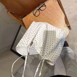 Large-Capacity New Polka-Dot Canvas Bag, Korean Style Girl's Korean-Style Student Tote Bag, Versatile Commuting Shoulder Bag