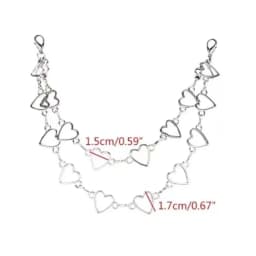 Y2k Metal Pearl Chain Strap For Bags Multi-layer Bag Chain For Handbag DIY Handles Star Pendant Shoulder Bag Chain Accessories
