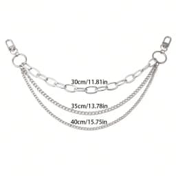 Y2k Metal Pearl Chain Strap For Bags Multi-layer Bag Chain For Handbag DIY Handles Star Pendant Shoulder Bag Chain Accessories