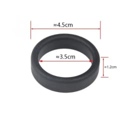 3Pcs Durable Thick Flat Rubber Ring Silicone Diameter 35 mm Luggage Wheel Ring Elastic Flexible Wheel Hoops Luggage Wheel