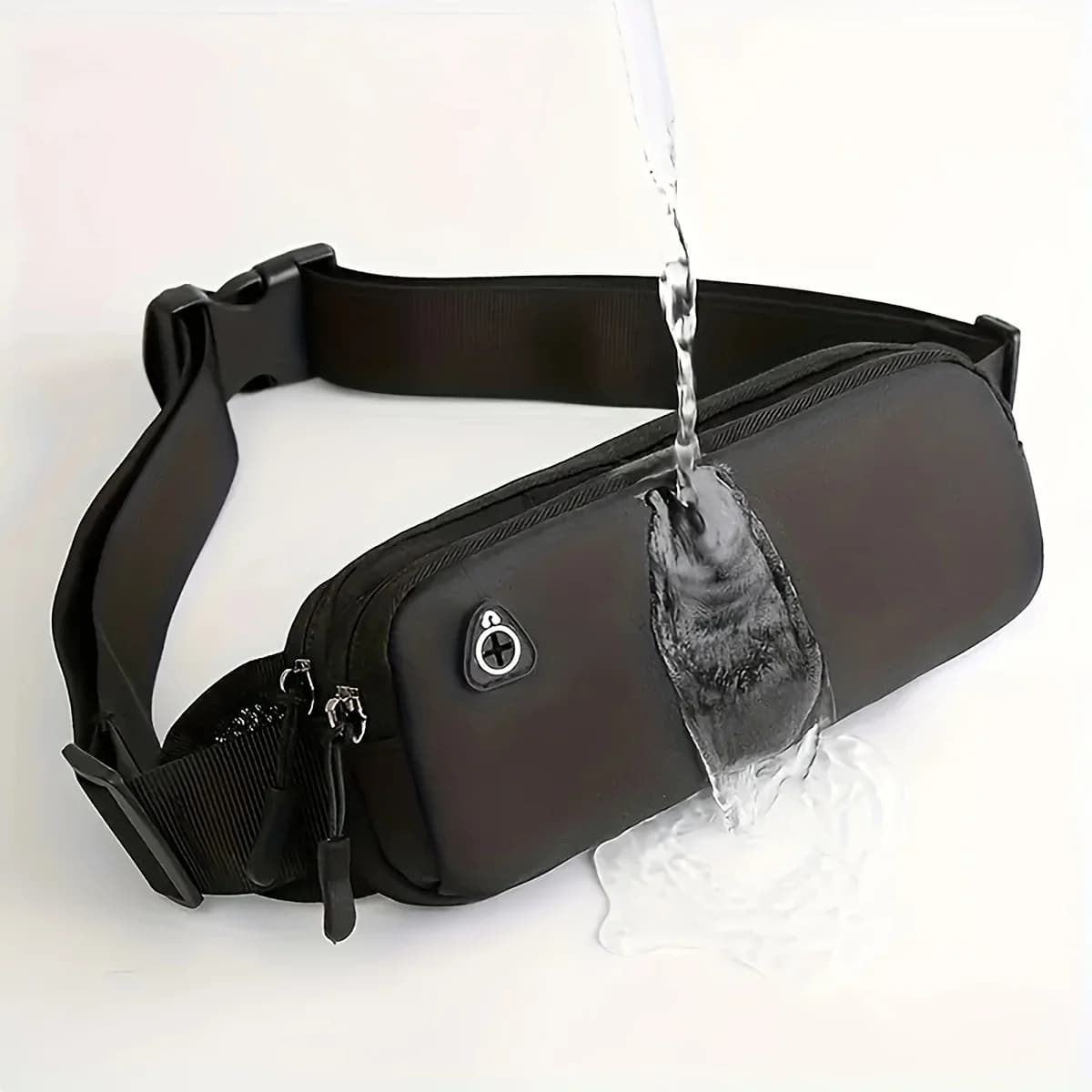 Ultra-thin Fashion Nylon Crossbody Bag Lightweight Commuter Fitness Running Sports Portable Waterproof Crossbody Bag A Package