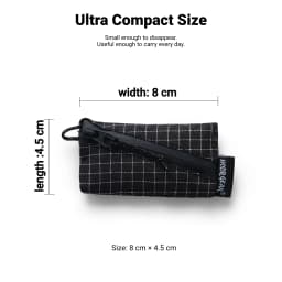 [HODRGEAR] Trail Coin Pouch Ultralight 5.8g UHMWPE Mini Upcycled Gridstop YKK Zipper D-Ring EDC Holder for Backpacking Travel