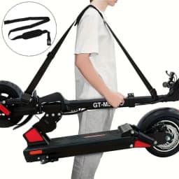 Black Adjustable Folding Bicycle Shoulder Strap Non-Slip Nylon Portable Scooter Shoulder Straps Load Reducing Carrying Strap