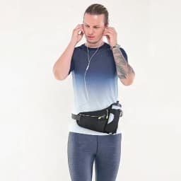 Adjustable Sports Fanny Pack with Water Bottle Holder Multifunctional Outdoor Running Waist Bag for Hiking Cycling Fitness