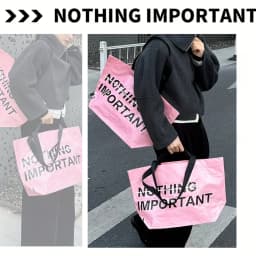 1 Fashionable Trendy Shopping Bag—Portable, Foldable, and Large Capacity—Street Style, Trendy Style