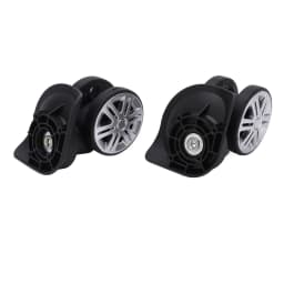 1 Pair Luggage Swivel Wheels Suitcase Swivel Casters Repalcement Mute Double Row Wheels