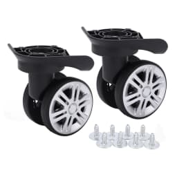1 Pair Luggage Swivel Wheels Suitcase Swivel Casters Repalcement Mute Double Row Wheels