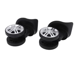 1 Pair Luggage Swivel Wheels Suitcase Swivel Casters Repalcement Mute Double Row Wheels