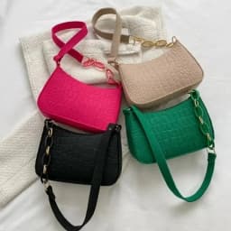 Popular Retro Gentle Temperament Small Square Bag 2024 Autumn Shoulder Handheld Fashion Casual Yankee Underarm Small Square Bag