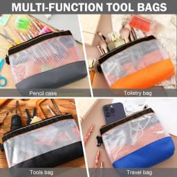 Waterproof Storage Bag Transparent PVC Tool Bag Anti-static Hardware Kit Portable Parts Bag Multifunctional Practical Work Bag