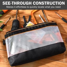 Waterproof Storage Bag Transparent PVC Tool Bag Anti-static Hardware Kit Portable Parts Bag Multifunctional Practical Work Bag