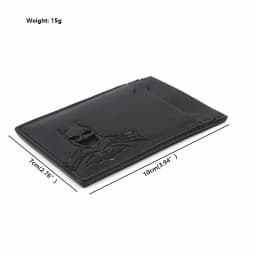 Bat ID Wallet For Men Leather Slim Card Holder Case Cover With Cutout Superhero Face Eyes Mask Gift For Husband Teens Boy Friend
