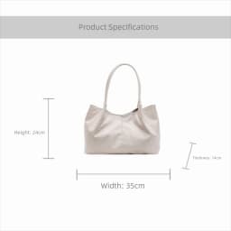 Casual Magnetic Buckle Tote Bag PU Leather Solid Color Underarm Bag Large Capacity Women's Handbag Girl