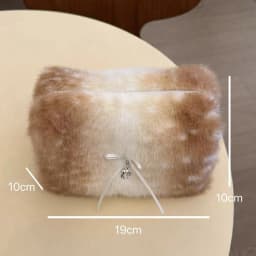 Trendy Plush Cosmetic Bag Large Capacity Portable Travel Makeup Organizer High-End Essential for Washing Skincare Storage Case