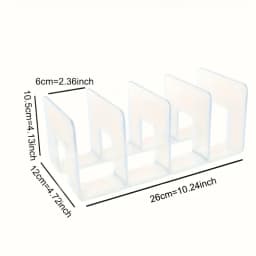 Transparent Dustproof Acrylic Purse Organizer Rack, Space Saving Closet Storage Caddy, Multi-Grid Display Stand for Handbags, Cl