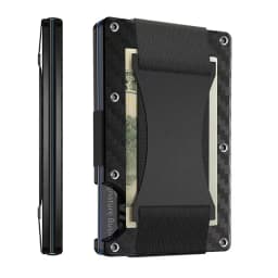 Forged Carbon Fiber Mini Slim Wallet Case Organizer for Men Cartera Tarjetero Hombre Cashback Credit Card Holder Luxury Gift