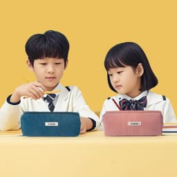 New Retro Corduroy Solid Color Pencil Case, Coin Purse, Artistic Minimalist Cosmetic Bag, High School Student Storage Bag