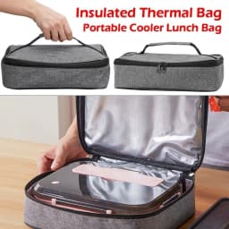 Square Thermal Lunch Bag Large Ice Pack Food Carrier Snack Bag Thicken Insulated Cooler Storage Bags