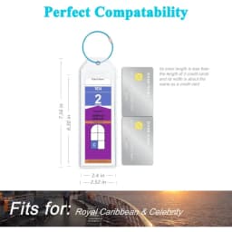 Cruise Luggage Tag Holder 5Pack Can Be Used for Carnival, NCL, MSC Cruises, Princess, and Royal Caribbean Ships