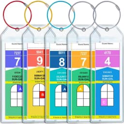 Cruise Luggage Tag Holder 5Pack Can Be Used for Carnival, NCL, MSC Cruises, Princess, and Royal Caribbean Ships