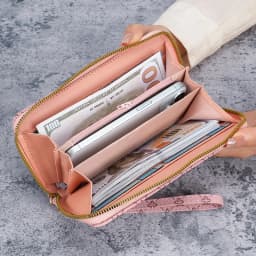 New niche European and American trend printing long large-capacity multifunctional wallet clutch wholesale bag