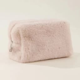 Durable Plush Cosmetic Bag Travel Organizer Large Capacity Makeup Bag Portable Storage Bag