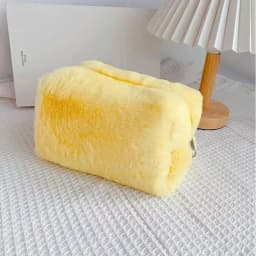 Durable Plush Cosmetic Bag Travel Organizer Large Capacity Makeup Bag Portable Storage Bag