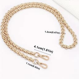 Metal Bag Chain Replacement Parts Accessories for Hand-Woven Shoulder Handbag DIY Handmade Tools Detachable Straps Purse Making